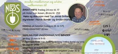 Plakat arrangement - Foto: Møre og Romsdal Bonde og Småbrukarlag - Eli Plakat arrangement - Foto: Møre og Romsdal Bonde og Småbrukarlag - Eli