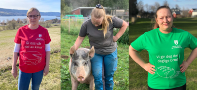 Inger Lise Sveum-Aasbekken og Åshild Charlotte Monsø, debattinnlegg om dyretragedier og bondevelferd - Foto: Foto: Privat