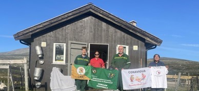 La Via Campesina I Torbudalen. F.V. Oda Balke Fjellang, Roxana Ortiz, Stein Brubæk Og Rosa Ixchel Pu Tuyuc.
